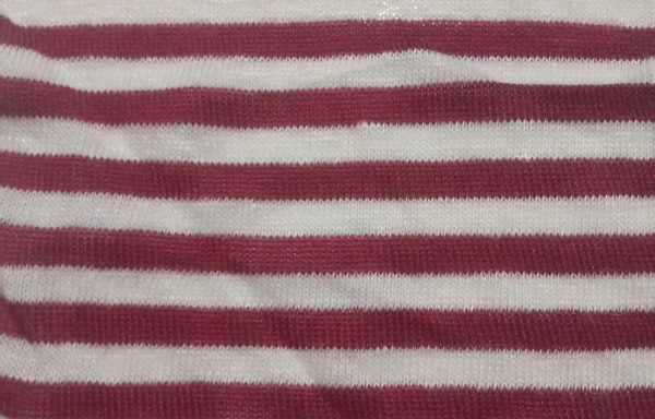 LINEN/RAYON YARN DYED KNITTING  STREIPE