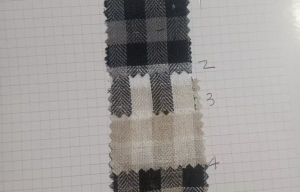 pure Linen yarn dyed checks