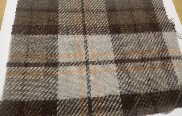 wool/poly yarn dyed checks