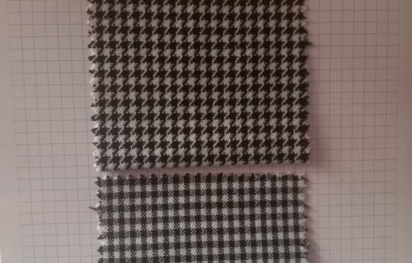 wool/poly yarn dyed checks