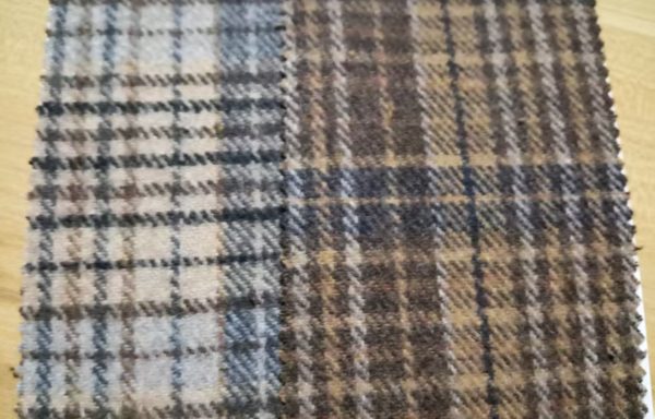 wool/poly yarn dyed checks